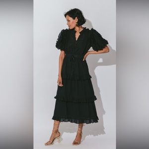 NWT Cleobella Brigitte Midi Black Dress